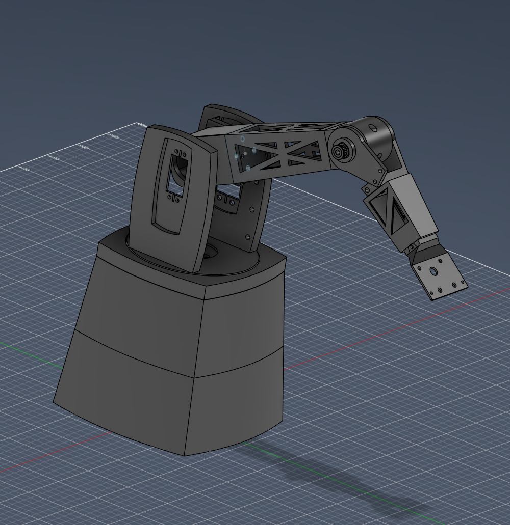 Large robotic arm CAD render